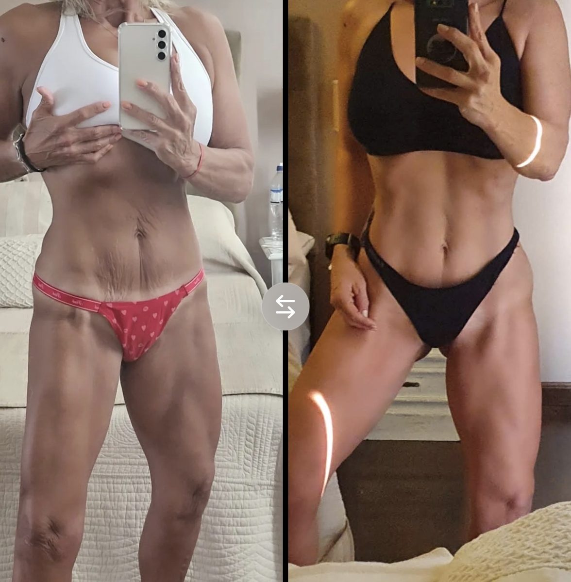 Comparativa de progreso de una alumna del Método KING